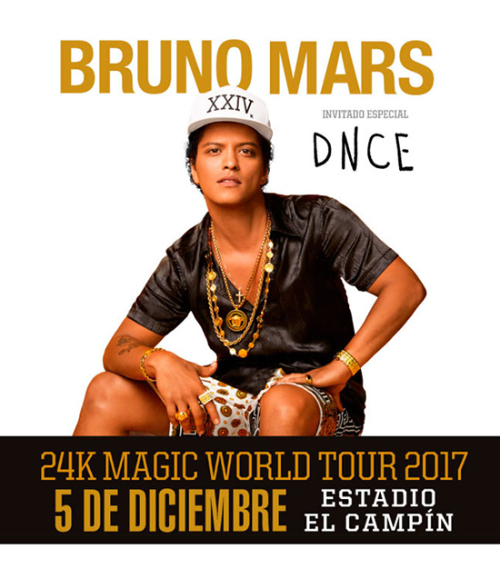 BRUNO MARS 24K MAGIC WORLD TOUR