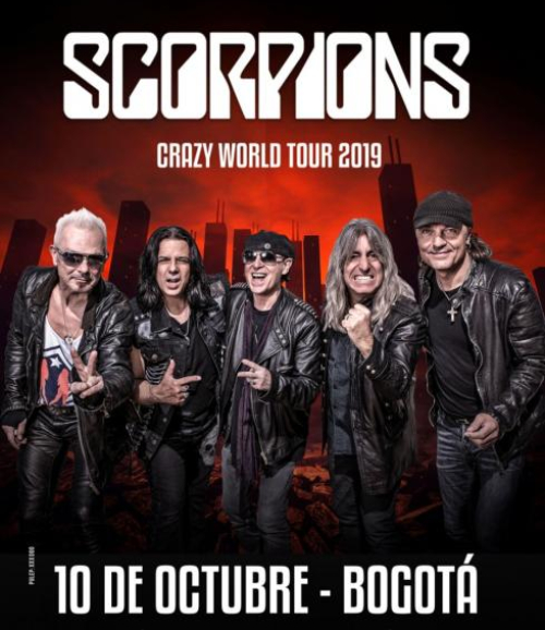  SCORPIONS CRAZY WORLD TOUR 2019