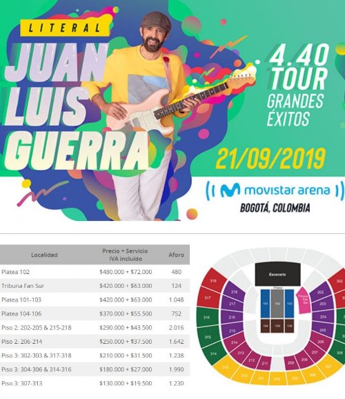 JUAN LUIS GUERRA - 4.40 TOUR